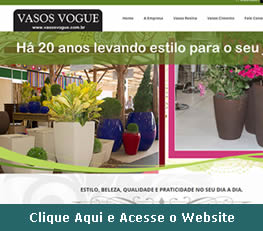 Website da Vasos Vogue em Itatiba